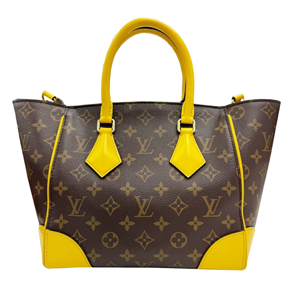 LOUIS VUITTON Phoenix bag shoulder handbag Monogram canvas brown yellow daily
